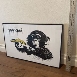 Banksy Framed Art Piece