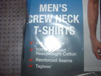 NIP Kirkland Signature 6 PACK SOLID BLACK T - SHIRTS SIZE 3XL TAGLESS