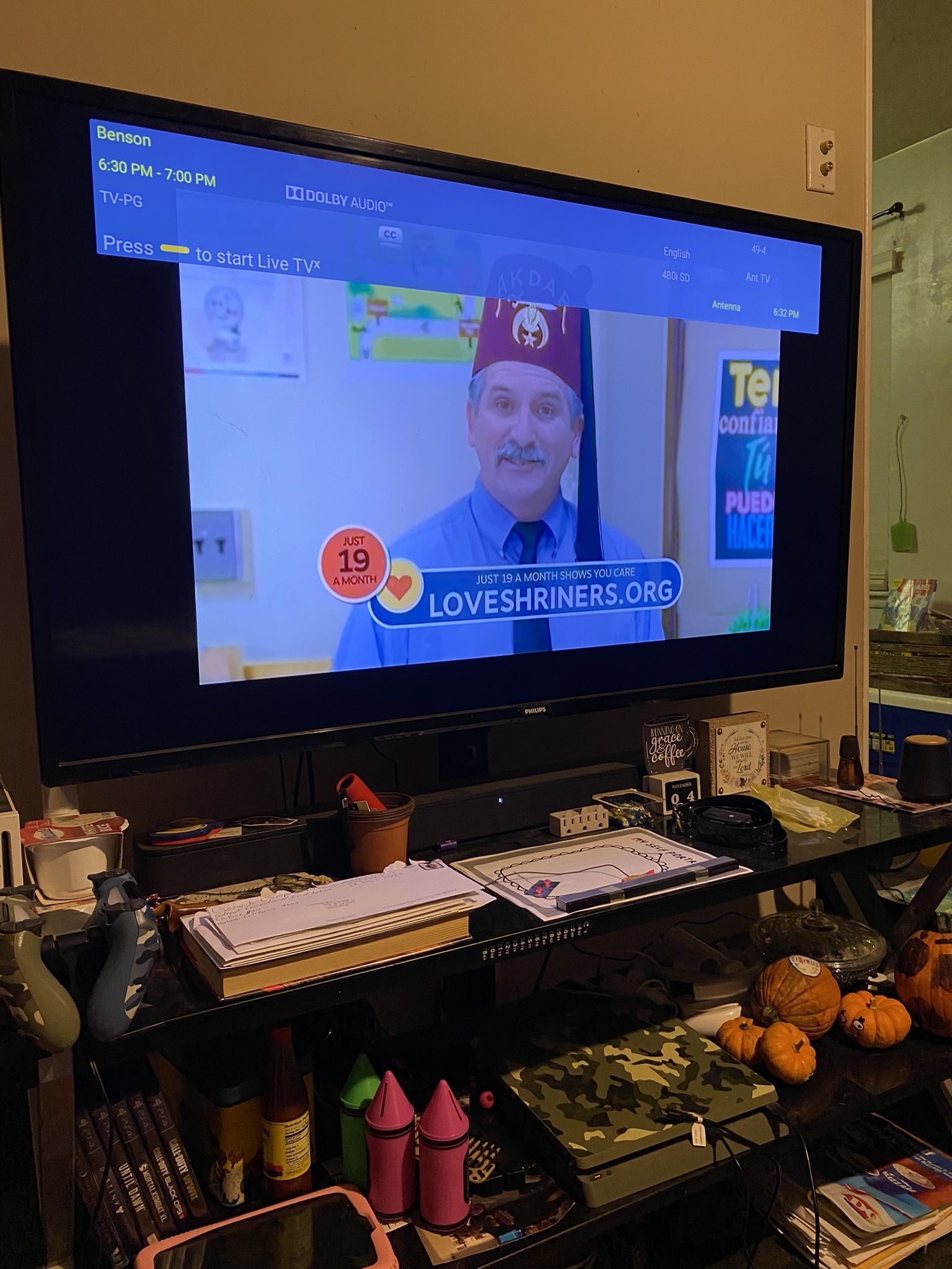 50 inch Philips flatscreen TV