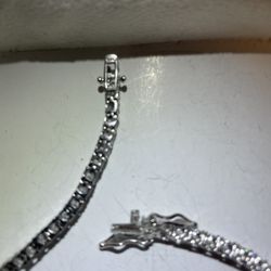 IBB CN Sterling Silver CZ Bracelet 