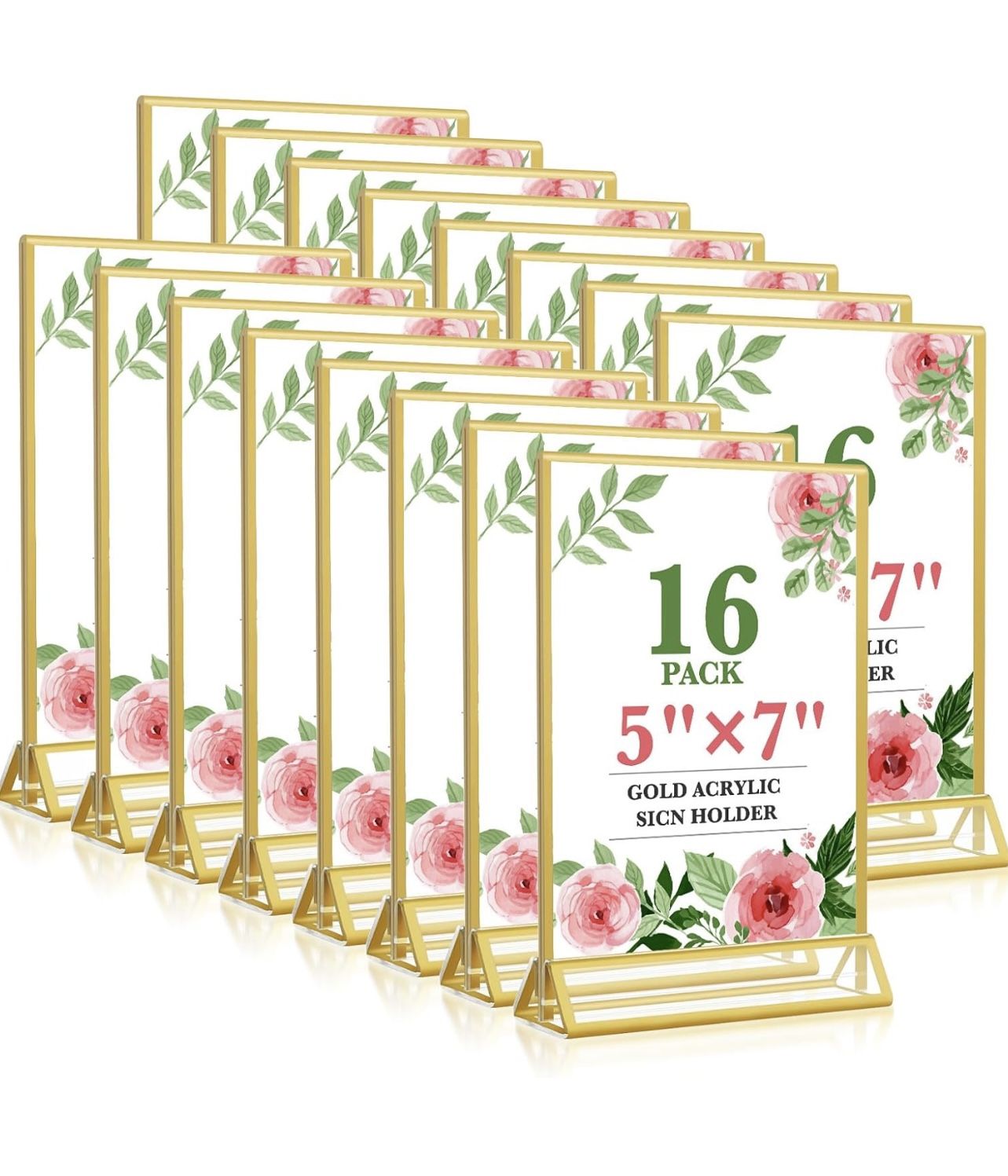 Gold Acrylic Sign Holders
