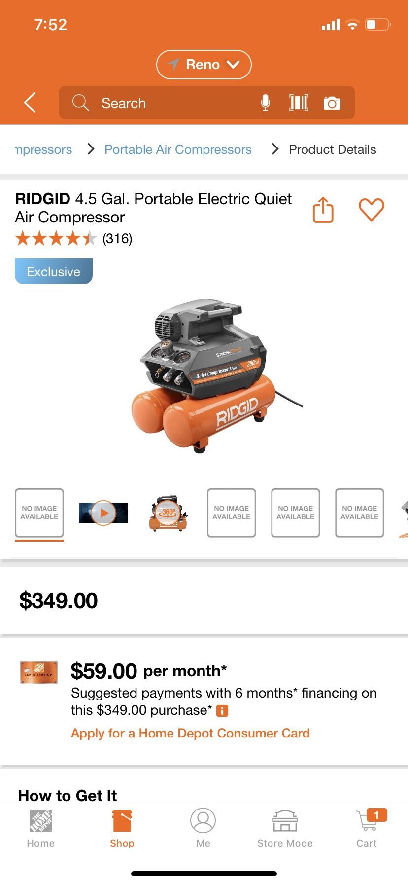 Ridgid Compressor