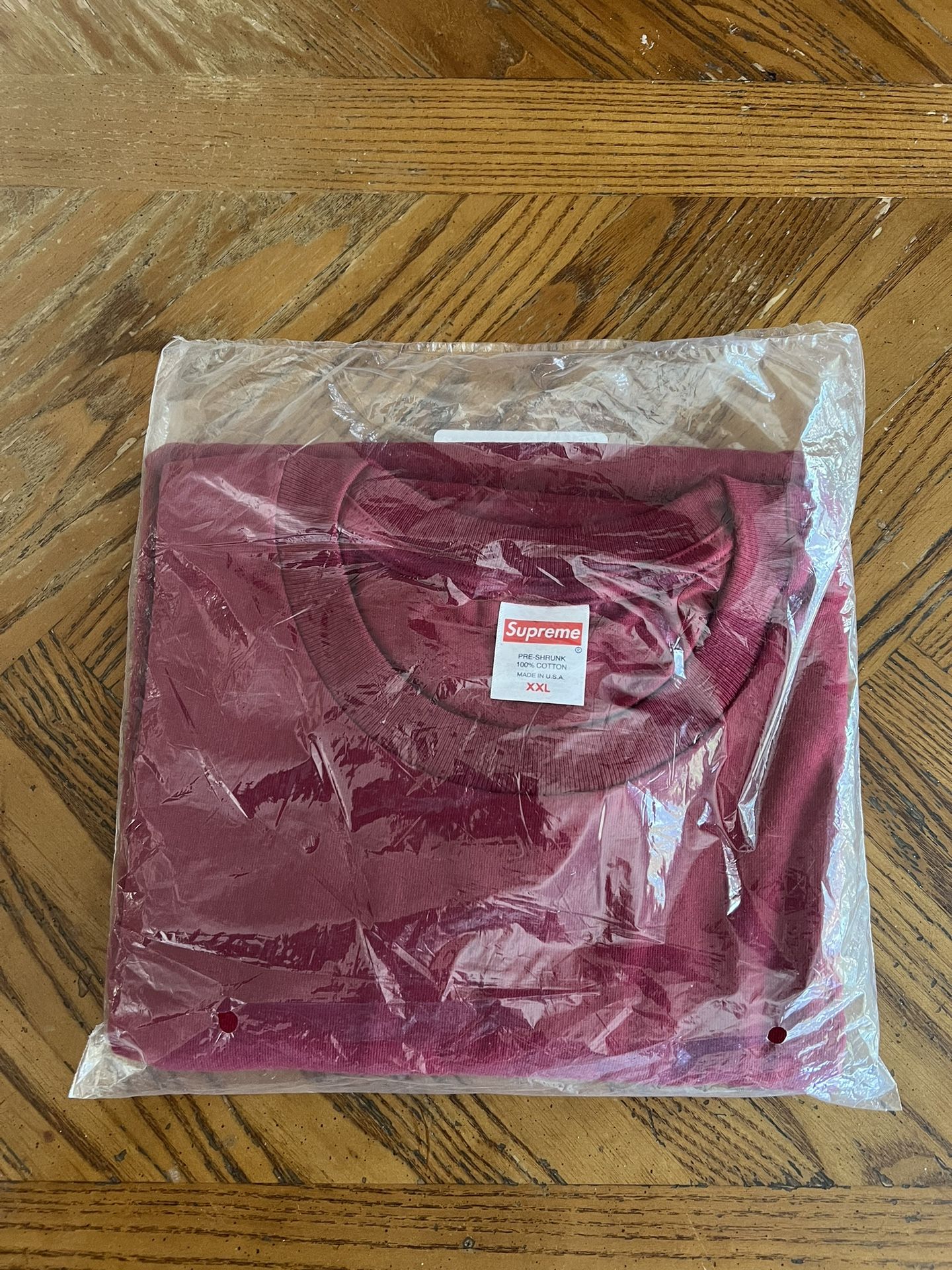 Supreme Backwards Tee Cardinal Size XXL
