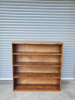 Solid wood bookcase