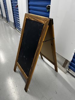 Double Sided Chalkboard Stand Sign – Best Offer Welcome