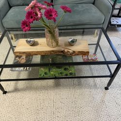 Glass Coffee Table & Matching End Tables