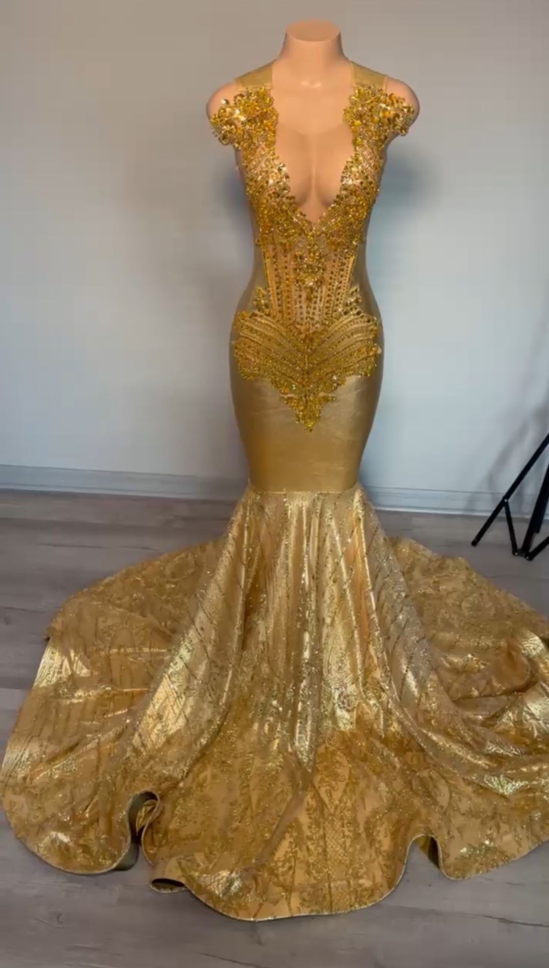 Gold Prom Dress