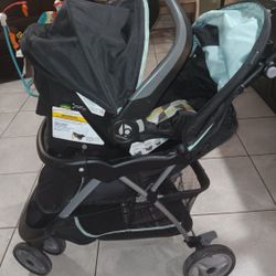 Baby Trend EZ Ride 35 Travel System, Doodle Dots