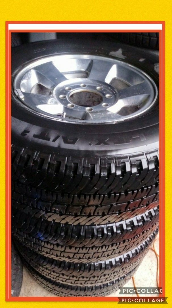 LT285/70R17 wheels/Michelin tires 8 holes 8x6.5 Dodge Ram