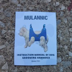 Dog Grooming Hammock By Mulannic For MEDIUM sized Dog 50lb Weight Capacity 