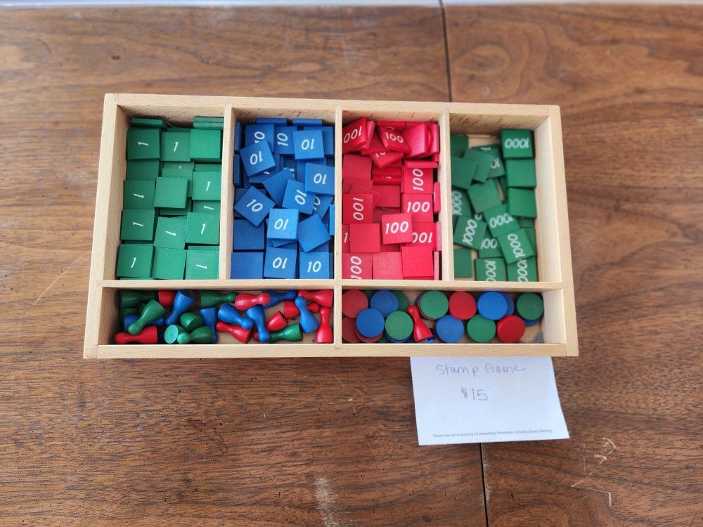 Montessori Stamp Game