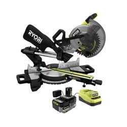 RYOBI ONE+ HP 18V Brushless 10" Sliding Miter Saw Kit w/ Battery & Charger