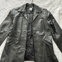 90’s Vintage Leather Blazer Jacket Size large