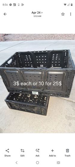 Storage bins stackable colapsable