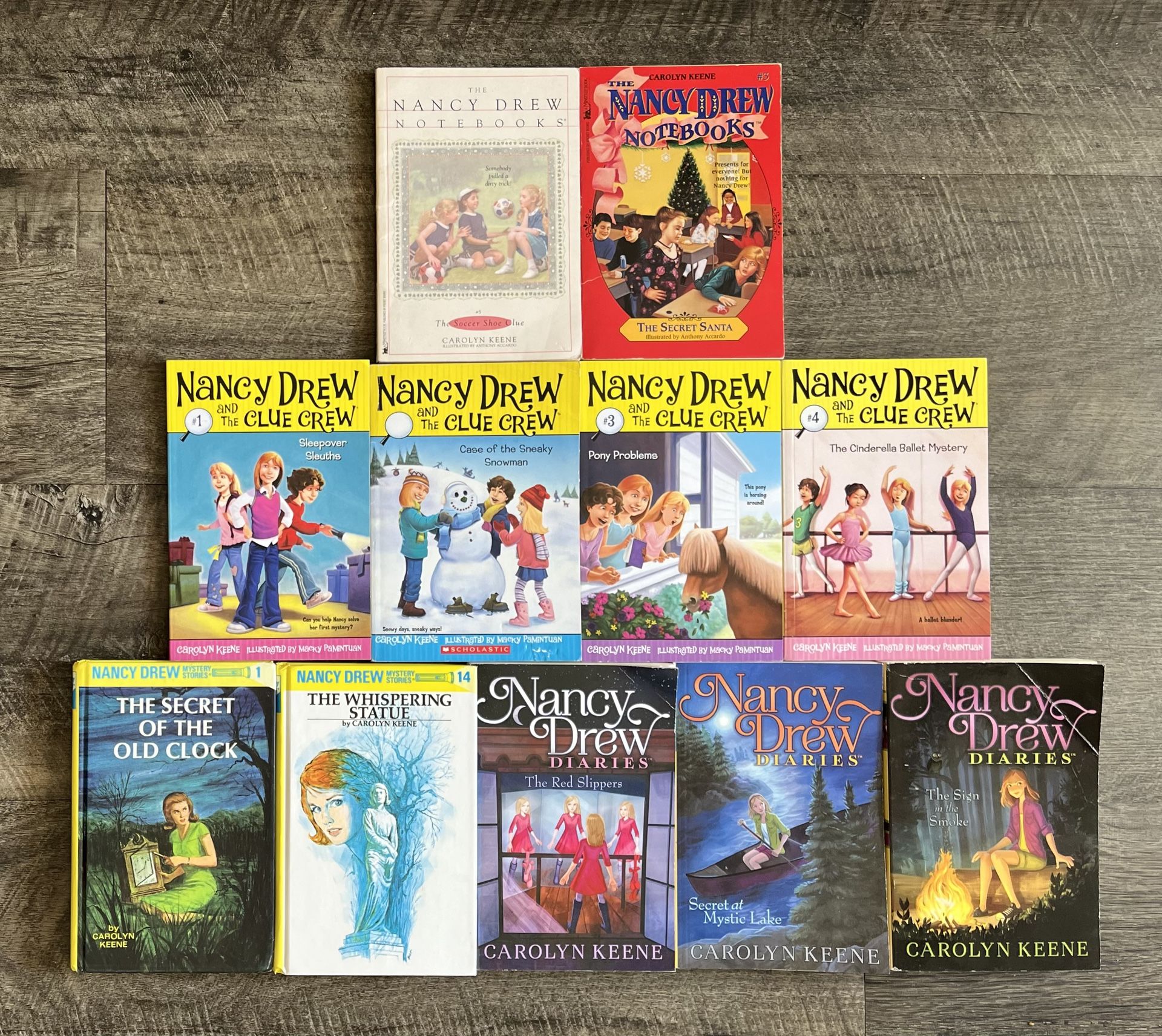 NANCY DREW MYSTERY BOOKS, Mixed Lot of 11 Books -
