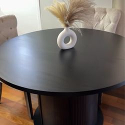 Round 47inch Dining Table with Storage