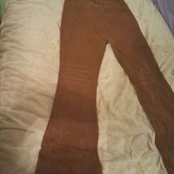 Brown bell bottom jeans