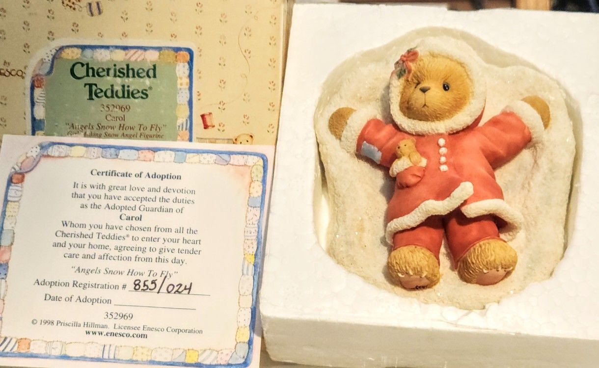 Cherished Teddies Carol "ANGEL SNOW HOW TO FLY"