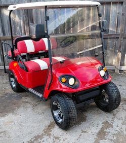 Golf cart  red ezgo
