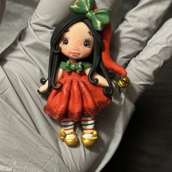 Christmas Girl With Bell 