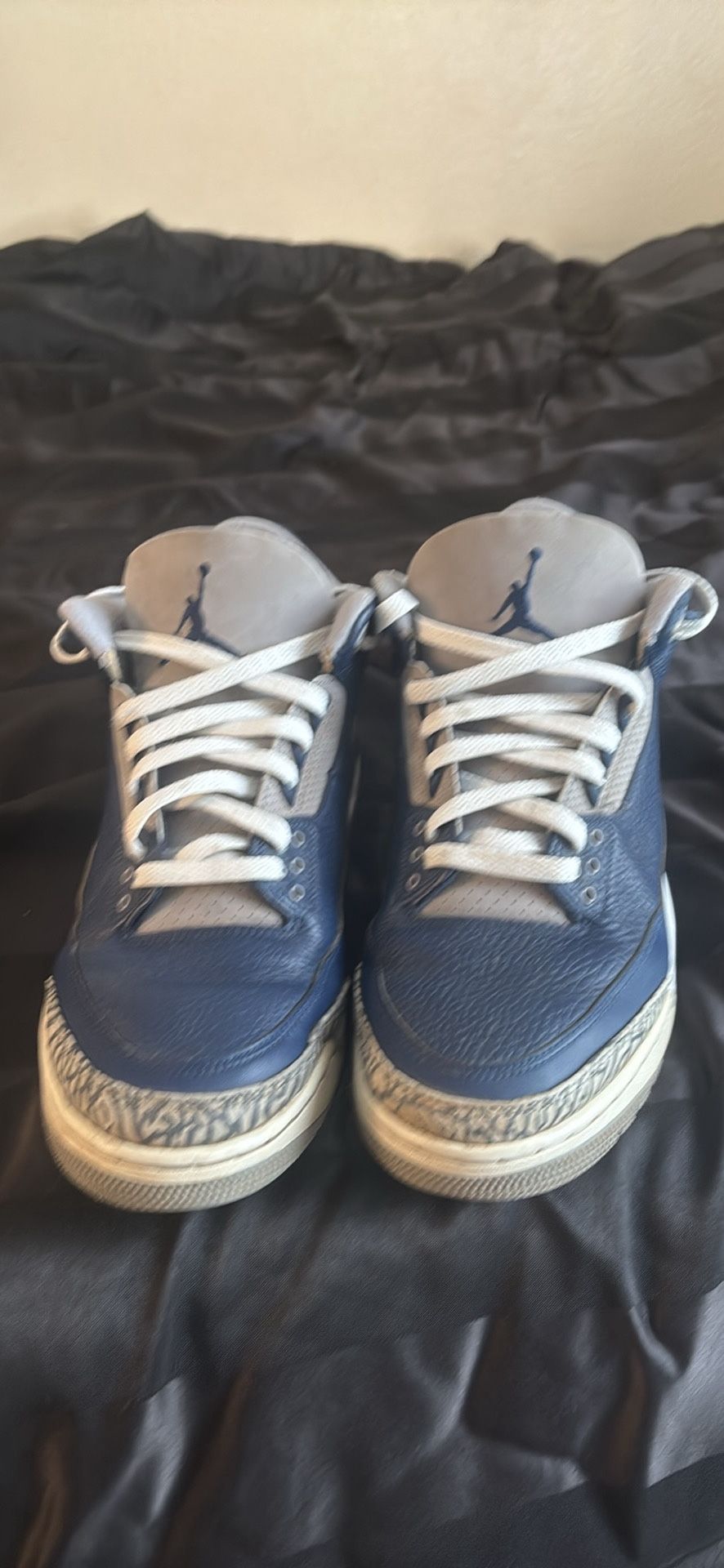 Jordan 3 Retro – Georgetown Blue (Used, No Box)