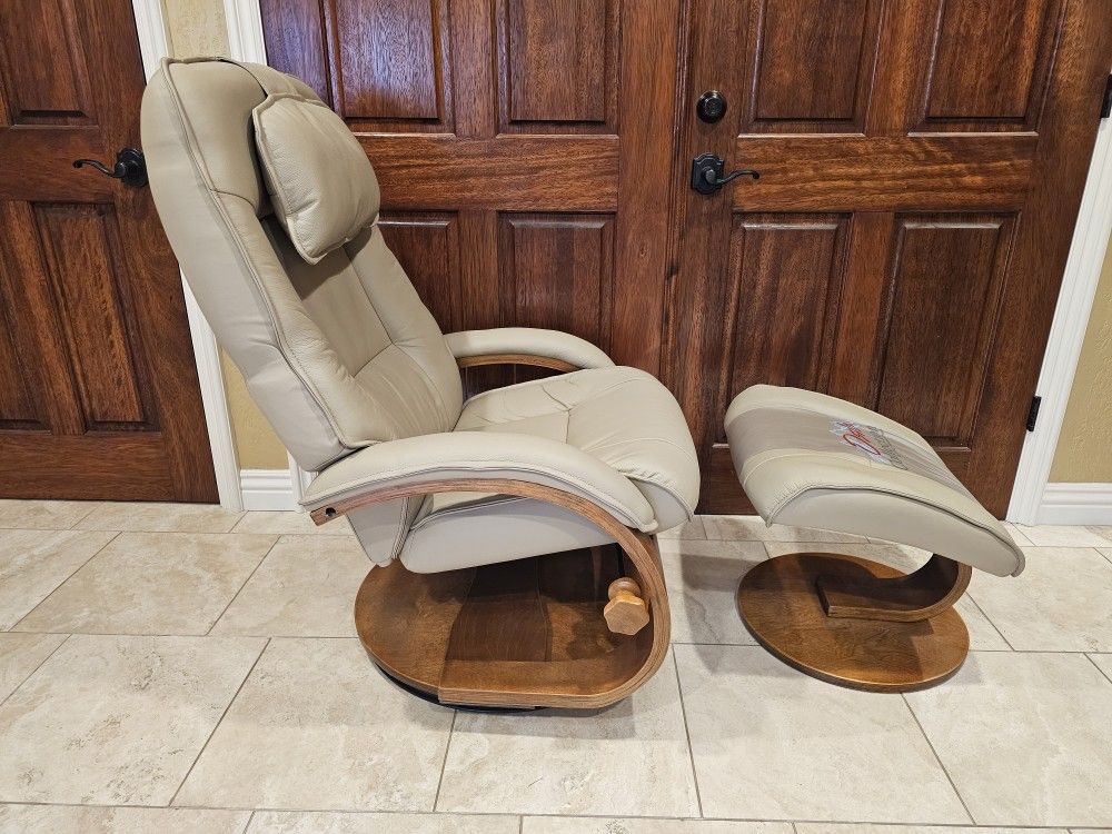 Oslo Collection Recliner With Ottoman