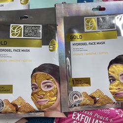 Hydrogel Gold  Face  Masks 2 PCs 