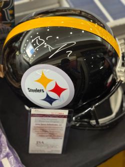Ben Roethlisberger autographed full size helmet