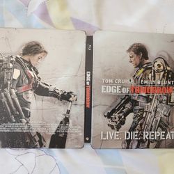 Tom Cruise Edge of Tomorrow Live Die Repeat SteelBook Collector Edition Case Movie Blu-ray sci-fi action