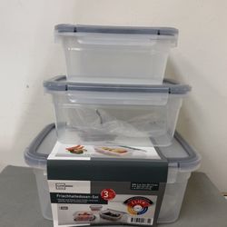 3pcs Air Tight Storage Container Set, New