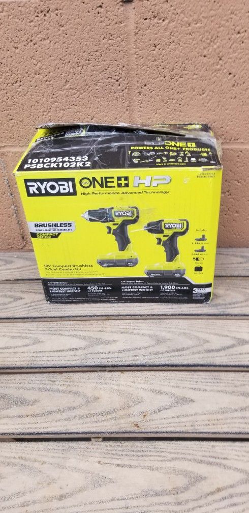 ryobi 18v brushless 2 combo kit 