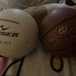 Basketball and volleyball