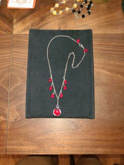 Red Glass Bead Necklace