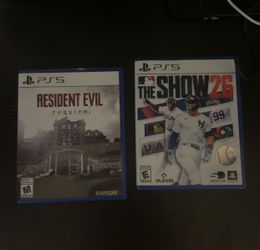 Resident Evil Requiem & MLB THE SHOW 26 (PS5 DISCS)