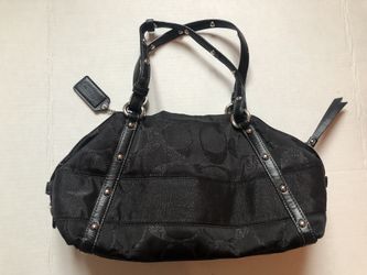Coach Black Signature Shoulder Bag