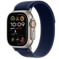 Apple Watch Ultra 2 GPS + Cellular, 49mm Natural Titanium Case with Blue Trail Loop - M/L