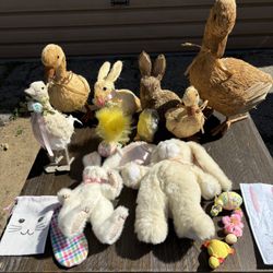 A Whole Collection Of Rabbits WPlatesWith Assorted Eggs And others