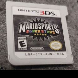 Nintendo Ds Color Blue Comes With Mario Sports Superstars 