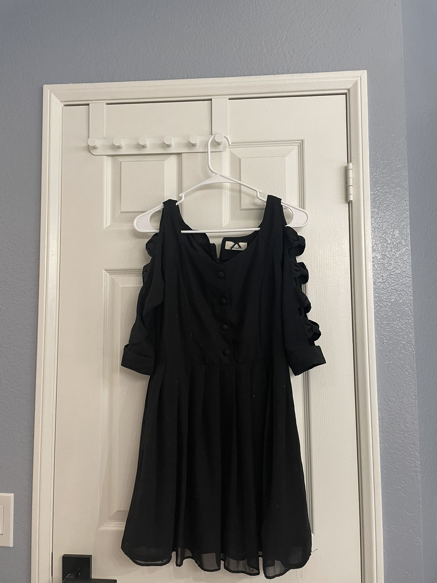 Little Black Ribbon Dress 