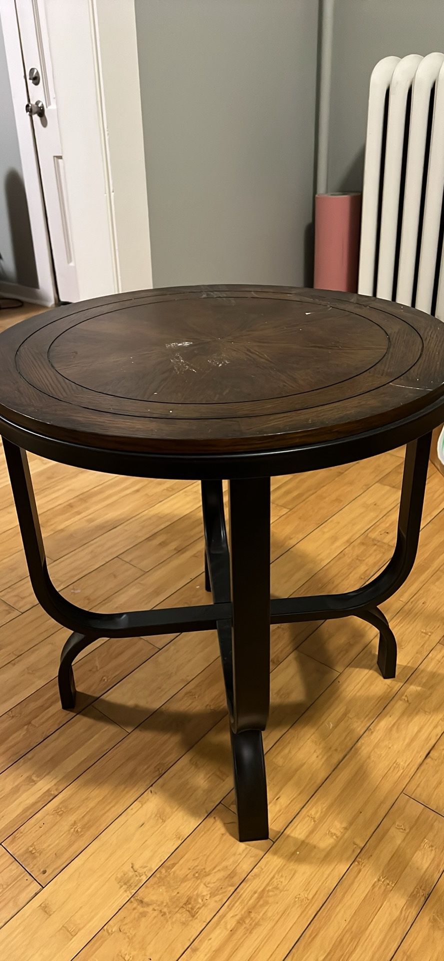 2 Wooden Side Table - Circular 