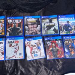 PS4 Games $100 For All Varies From $5-$15 For Specific Games 
