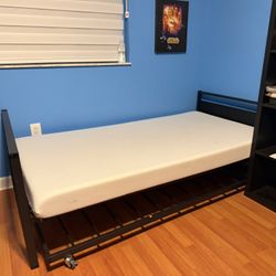 Double Twin Bed With 1 Mattress 