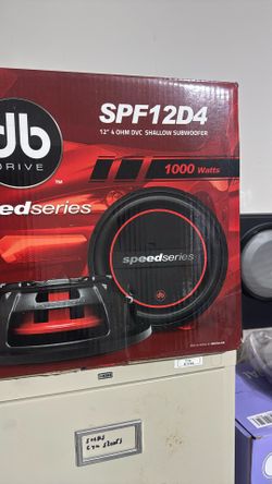 Db Drive 1000 Watts 12” Spf12d4 Shallow Subwoofer