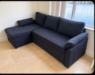 Gray L-Shaped Sectional Sofa