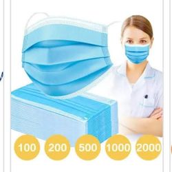 $45 For A Large Case Of Two Thousand 3 Ply Disposable Masks Beauty Salon Nail Technician Masseuse 