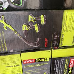 3 Pc. Drill/Driver, Impact Driver And String Trimmer Combo Kit