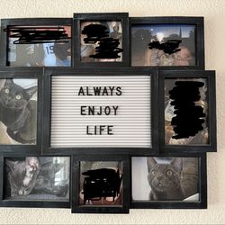3 collage frames & 2 8x10 Frames 
