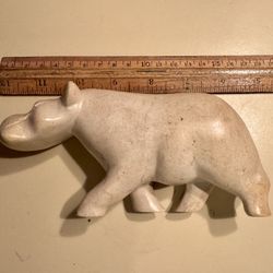 How hippo made out of some kind of stone