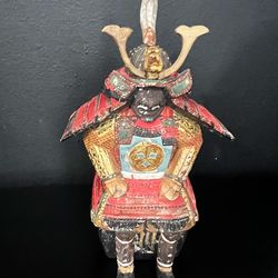Antique decorative samurai figure