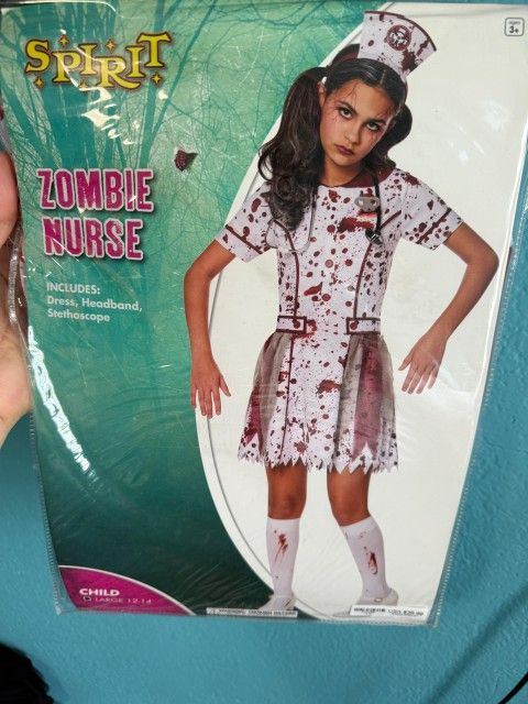 Zombie Nurse Costume Dress. Disfraz. Halloween.
